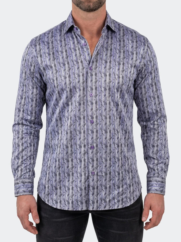 Maceoo Shirt | Fibonacci Dress Shirt LS Woven Unknown0014 Grey
