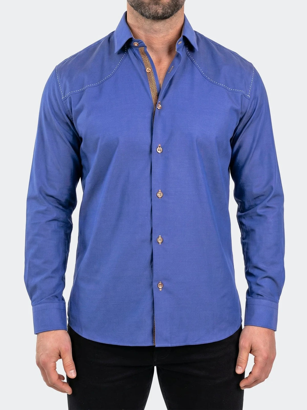 Maceoo Shirt | Punto Dress Shirt LS Woven Unknown0033 Blue