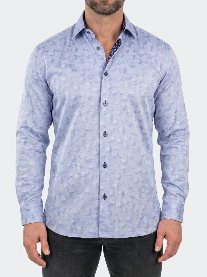 Maceoo Shirt | Fibonacci Dress Shirt LS Woven Unknown0046 Grey