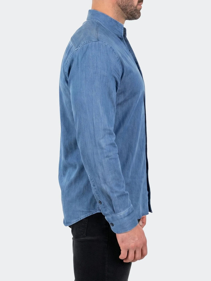 Maceoo Shirt | Ceremony Prince Dress Shirt LS Woven Unknown0113 Blue