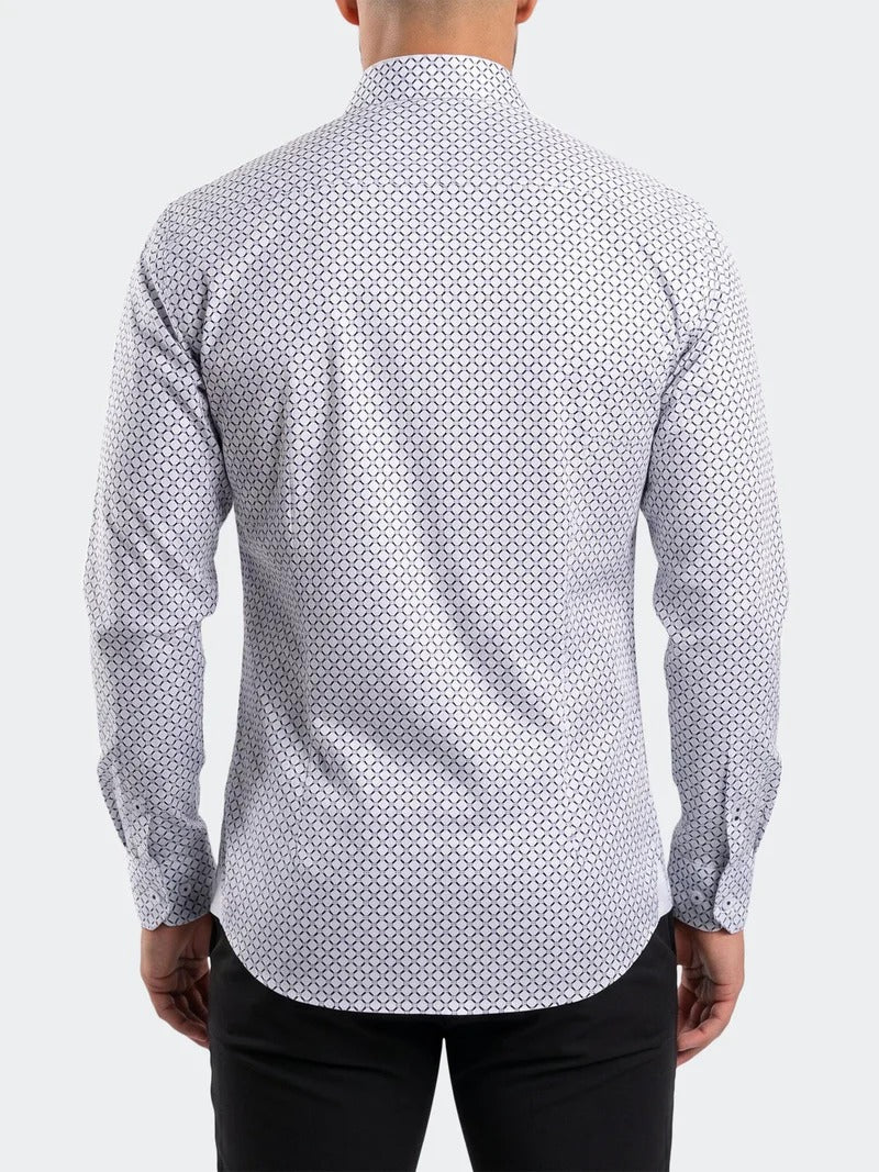 Maceoo Stretch Shirt | Einstein Dress Shirt LS Stretch Unknown3296 White