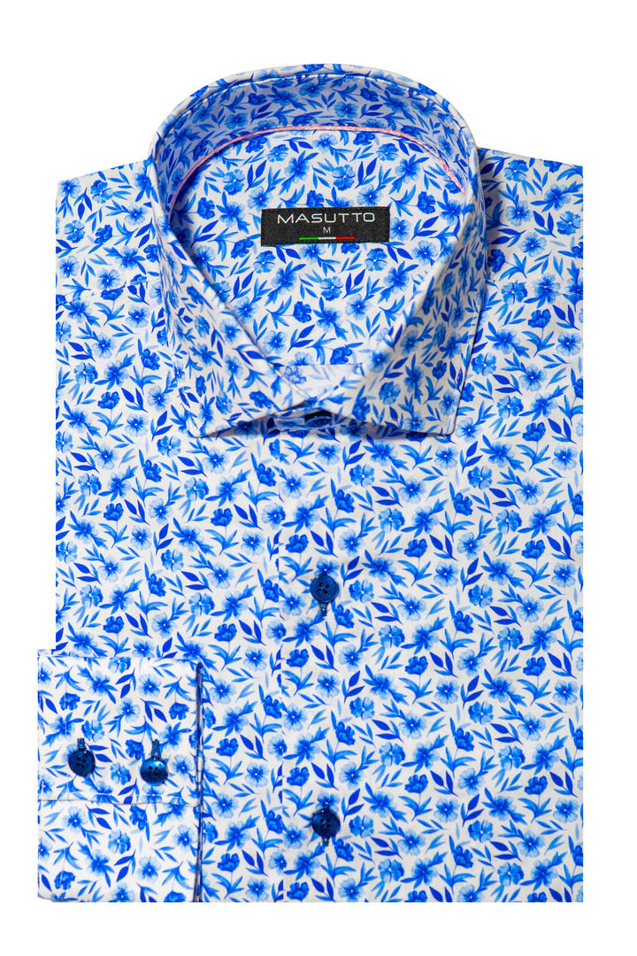 Masutto Shirt |SOPHIA-02 SLEEVE BUTTON DOWN SHIRT