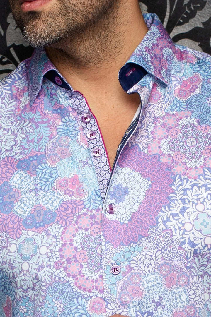 Au Noir Stretch Shirt | Ashar Pink