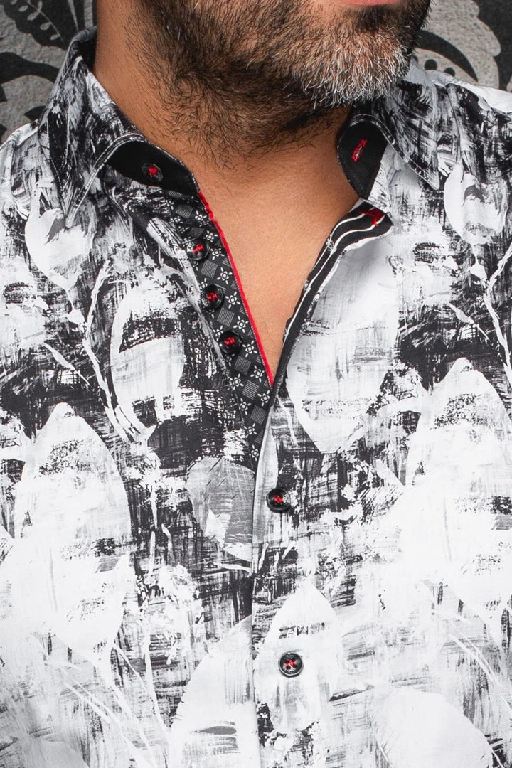 Au Noir Stretch Shirt | Jasper White Black