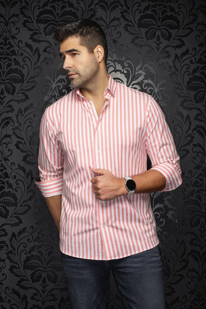 Au Noir Stretch Shirt | Telly Coral