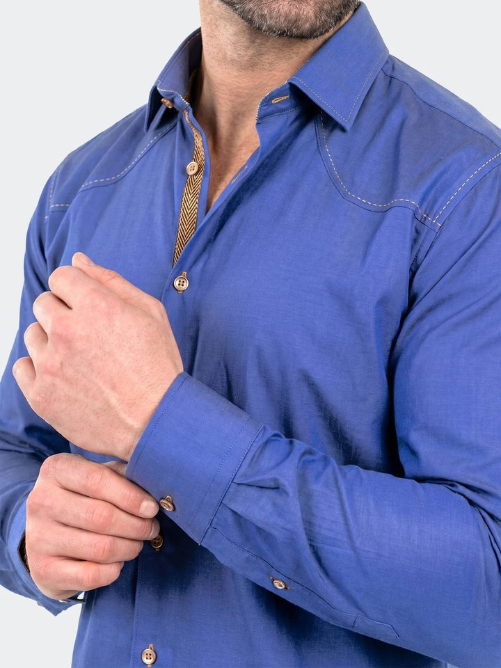 Maceoo Shirt | Punto Dress Shirt LS Woven Unknown0033 Blue