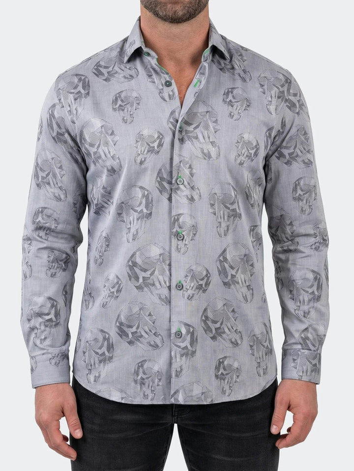 Maceoo Shirt | Fibonacci Dress Shirt LS Woven Unknown0056 Grey