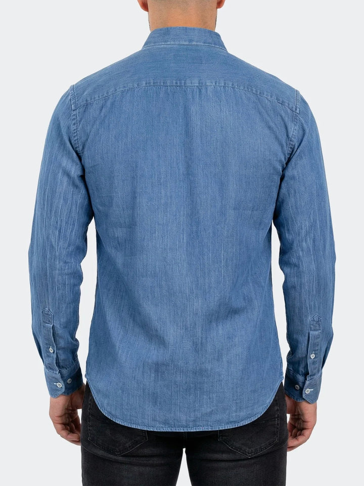 Maceoo Shirt | Ceremony Prince Dress Shirt LS Woven Unknown0113 Blue