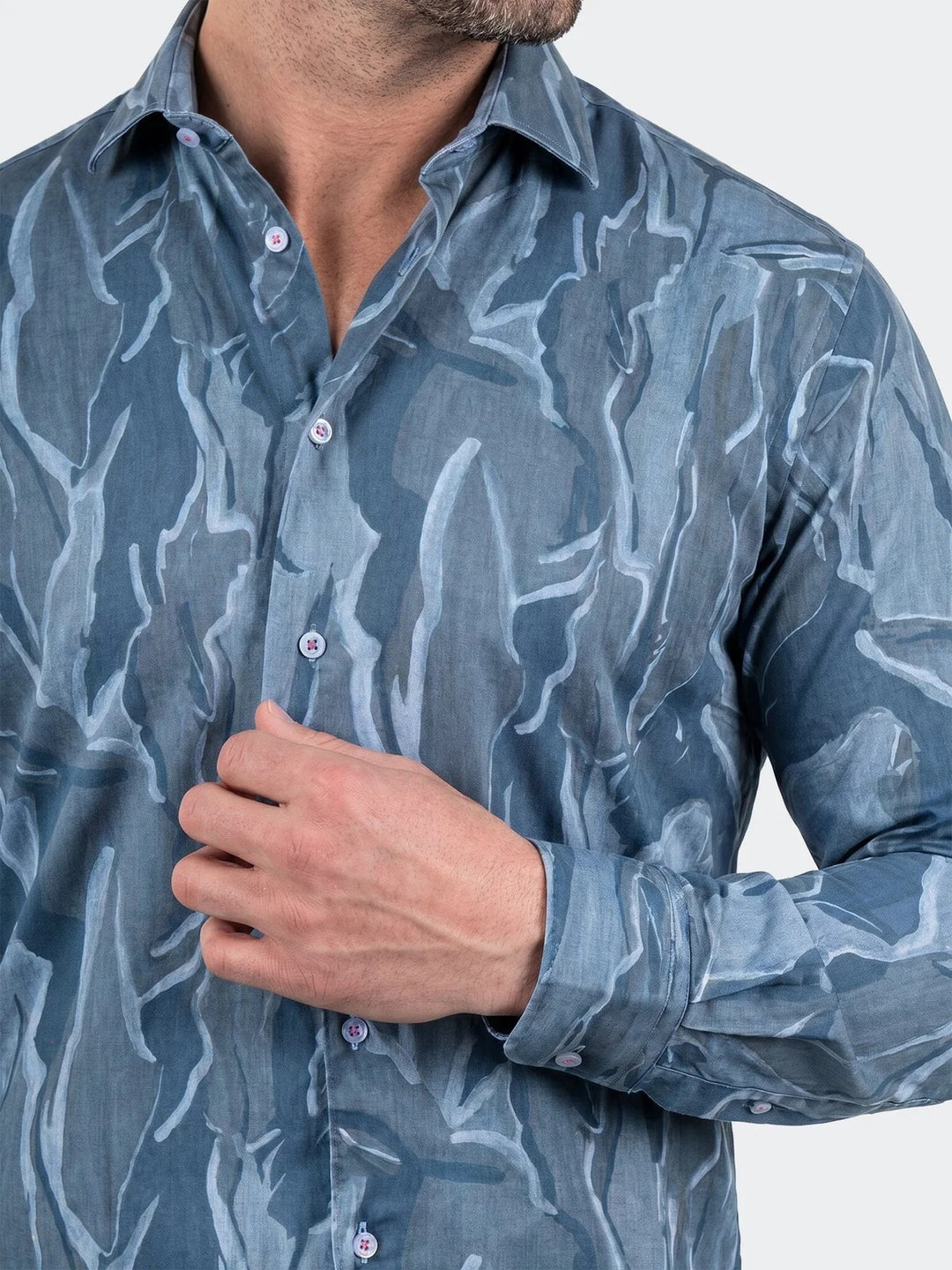 Maceoo Shirt | Fibonacci Dress Shirt LS Woven Unknown0208 Grey