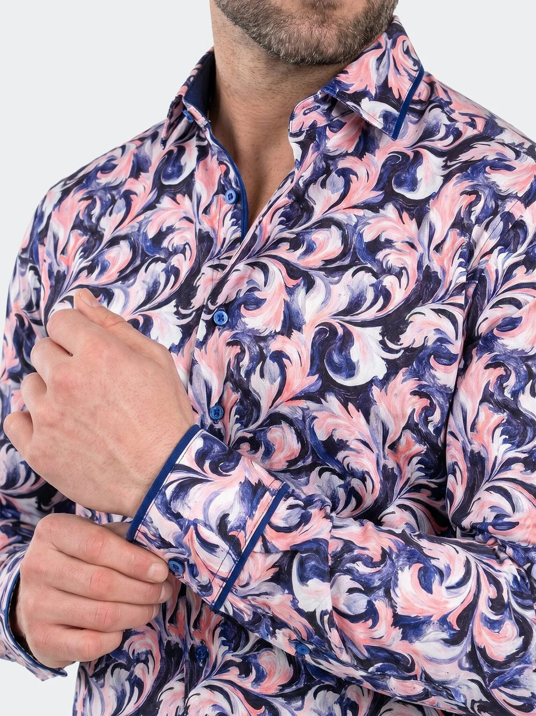 Maceoo Shirt | Fibonacci Dress Shirt LS Woven Unknown0216 Blue