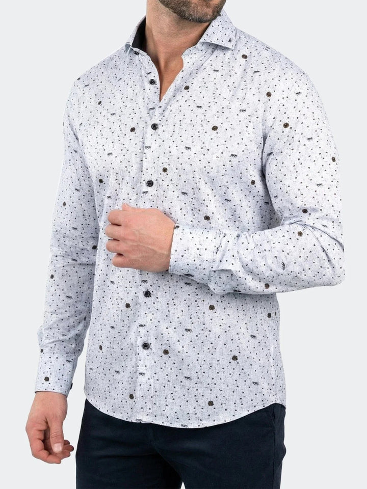 Maceoo Shirt | Einstein Dress Shirt LS Woven Unknown0239 White