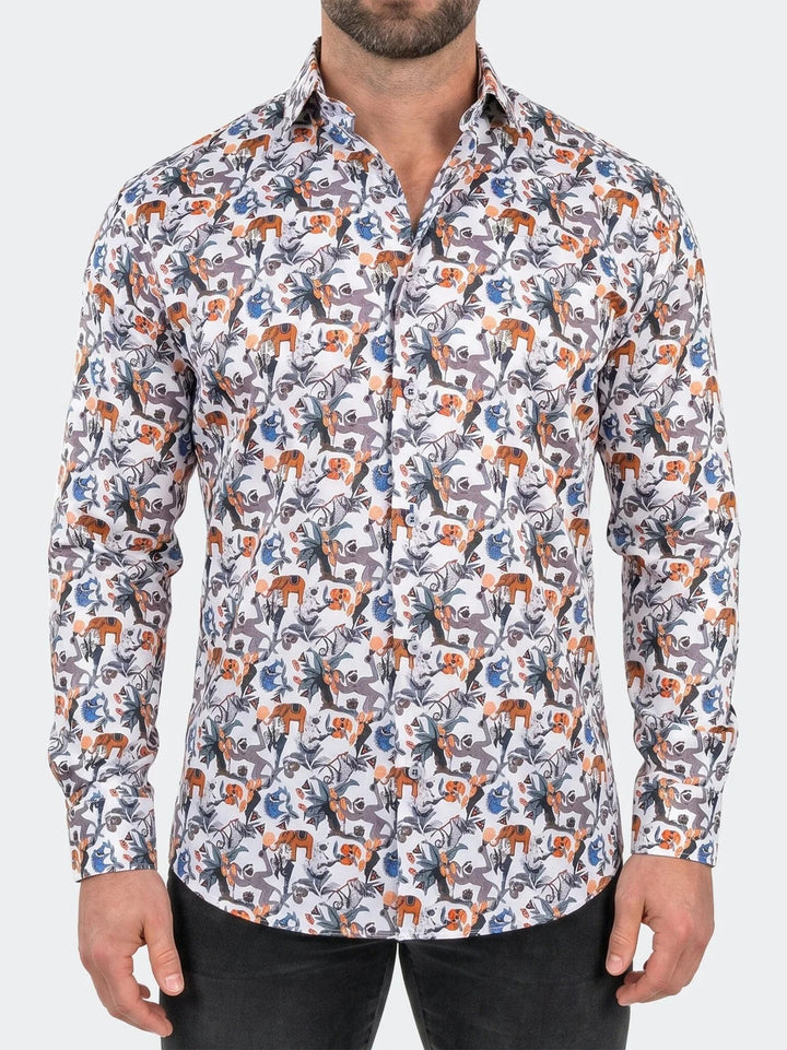 Maceoo Shirt | Fibonacci Dress Shirt LS Woven Unknown0240 White