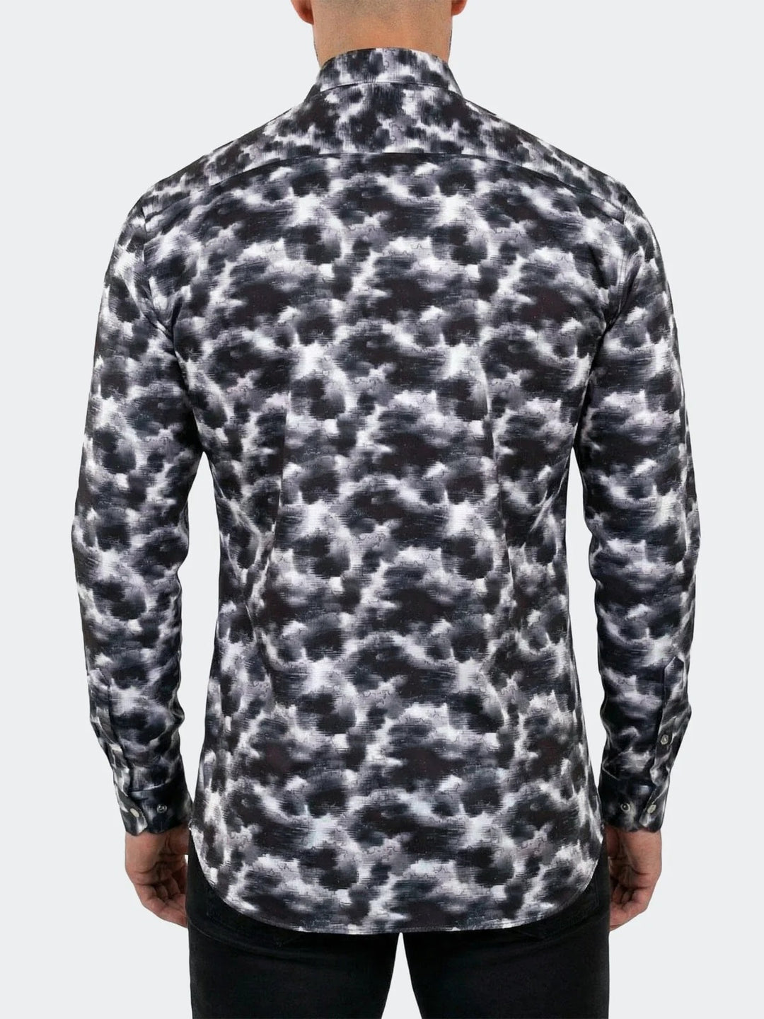 Maceoo Stretch Shirt | Fibonacci Dress Shirt LS Stretch Unknown3289 Black