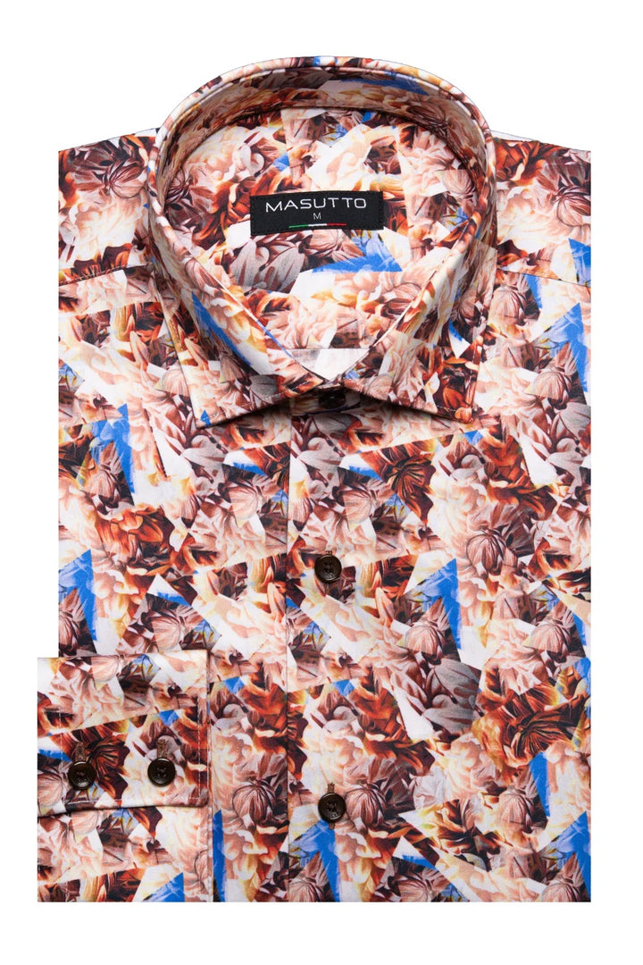Masutto Shirt | CARACAS-05 LONG SLEEVE BUTTON DOWN SHIRT