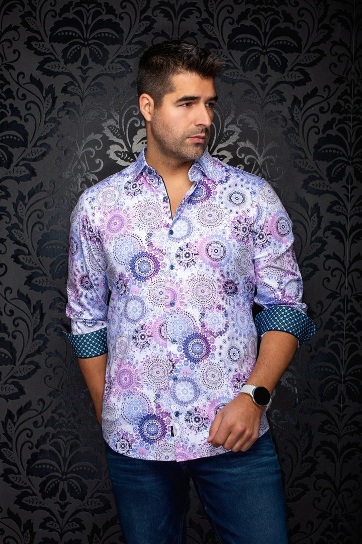 Au Noir Stretch Shirt | Cosmoclock Pink