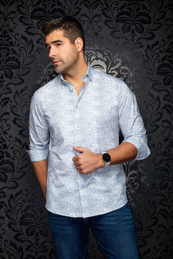 Au Noir Stretch Shirt | Tito Sky Blue