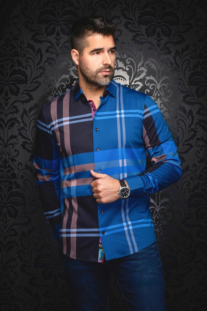 Au Noir Stretch Shirt | Verdi Indigo