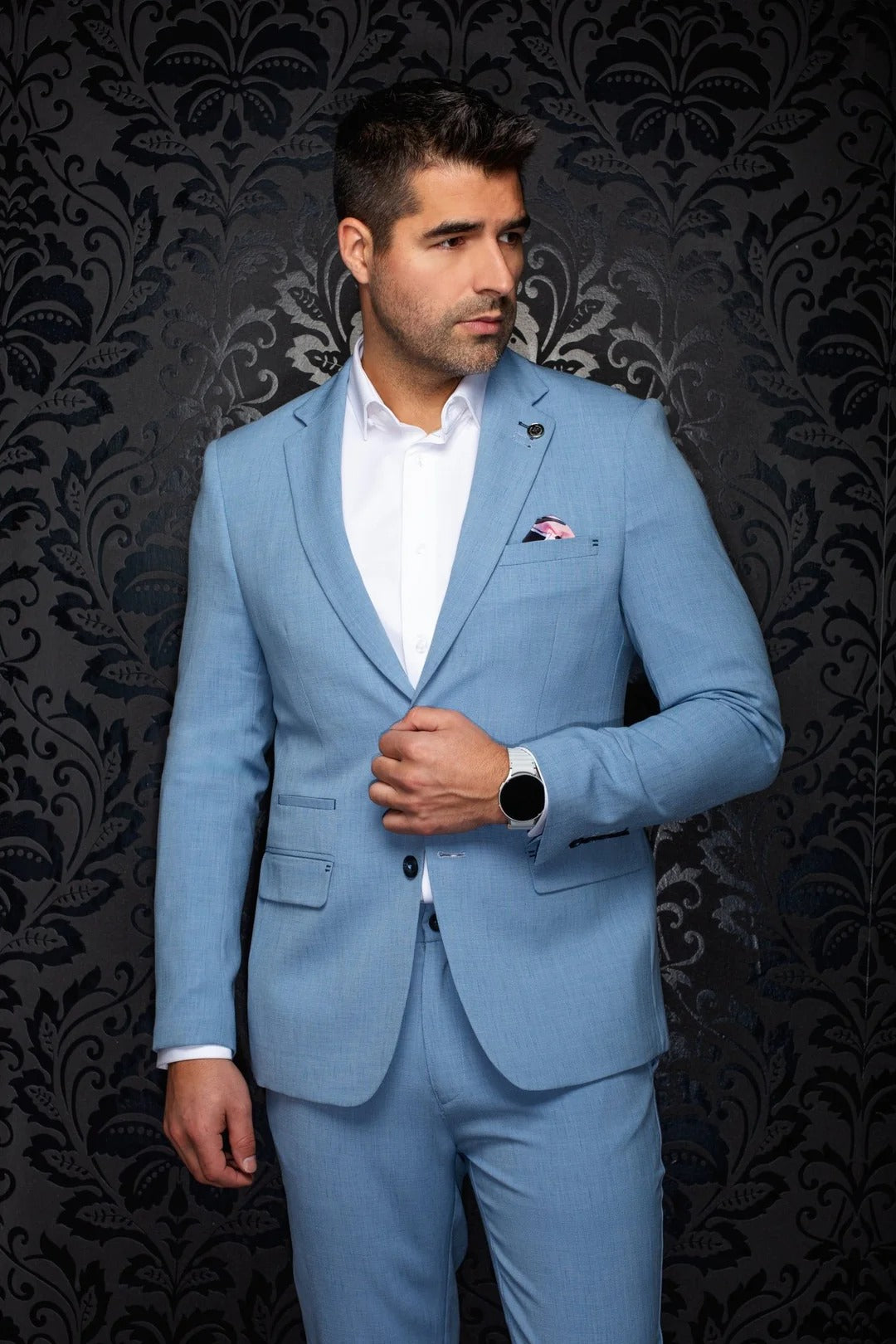 Au Noir Stretch Blazer | Daxx Cerulean