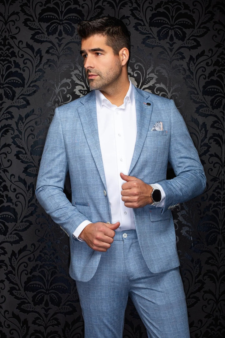 Au Noir Stretch Blazer | Liam Blue