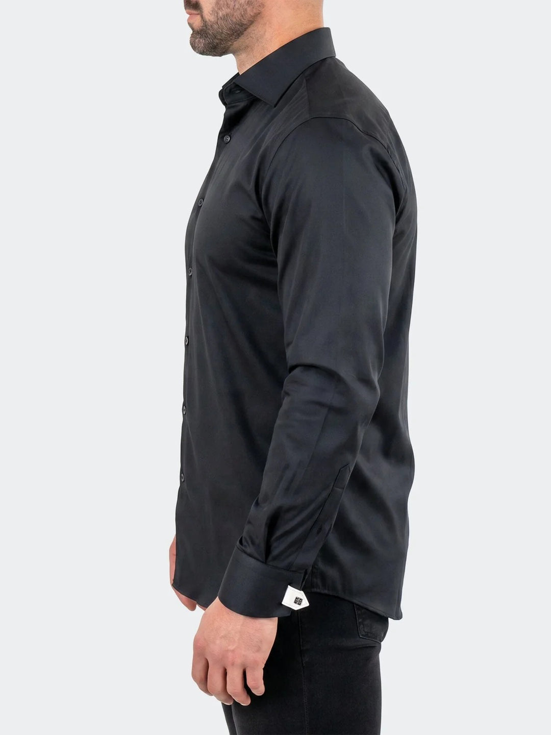 Maceoo Shirt | Fibonacci Dress Shirt LS Woven Unknown0077 Black