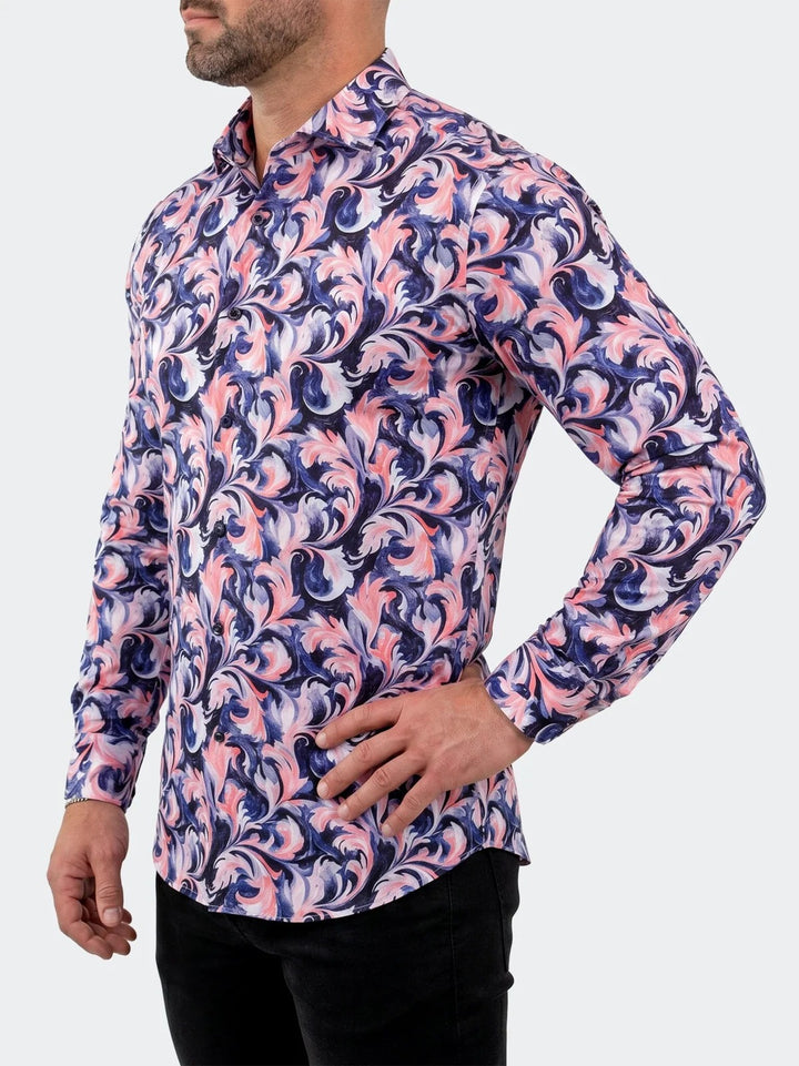 Maceoo Shirt | Fibonacci Dress Shirt LS Woven Unknown0216 Blue