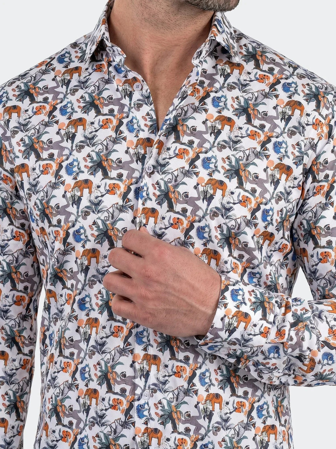 Maceoo Shirt | Fibonacci Dress Shirt LS Woven Unknown0240 White