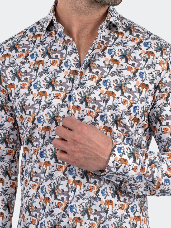 Maceoo Shirt | Fibonacci Dress Shirt LS Woven Unknown0240 White