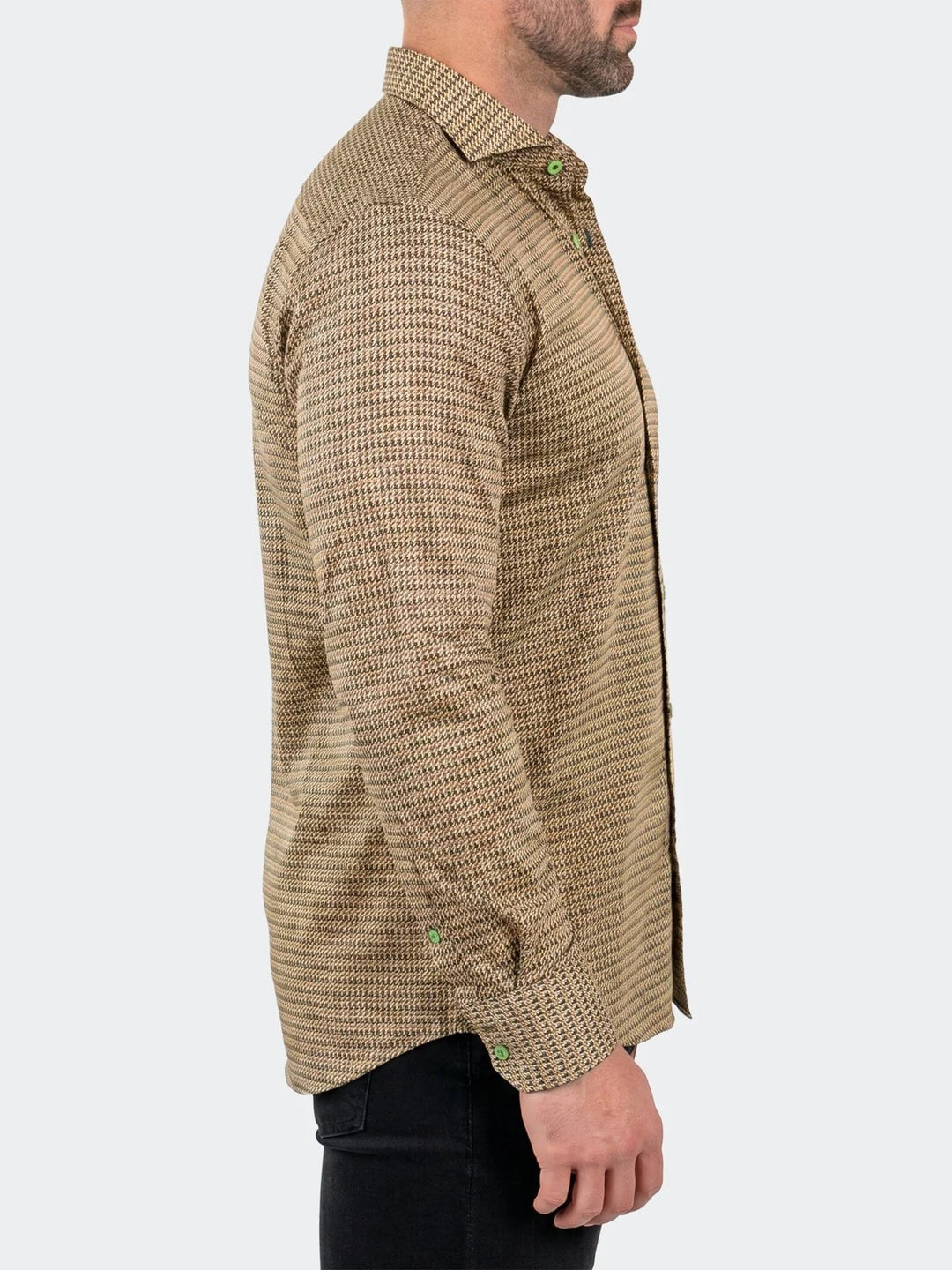 Maceoo Stretch Shirt | Einstein Dress Shirt LS Stretch Unknown3021 Brown