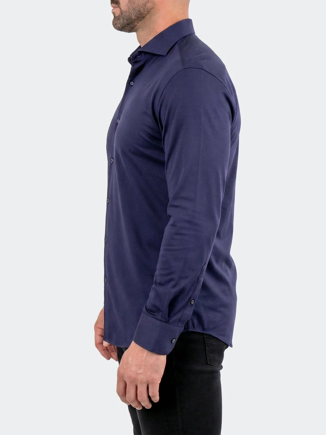 Maceoo Stretch Shirt | Einstein Dress Shirt LS Stretch Unknown3026 Blue