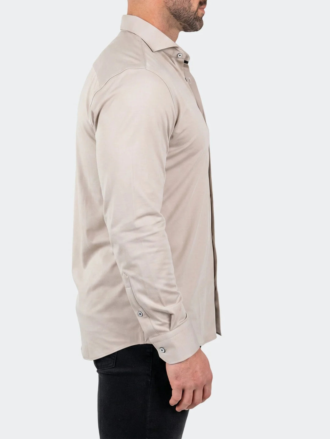 Maceoo Stretch Shirt | Einstein Dress Shirt LS Stretch Unknown3031 Beige