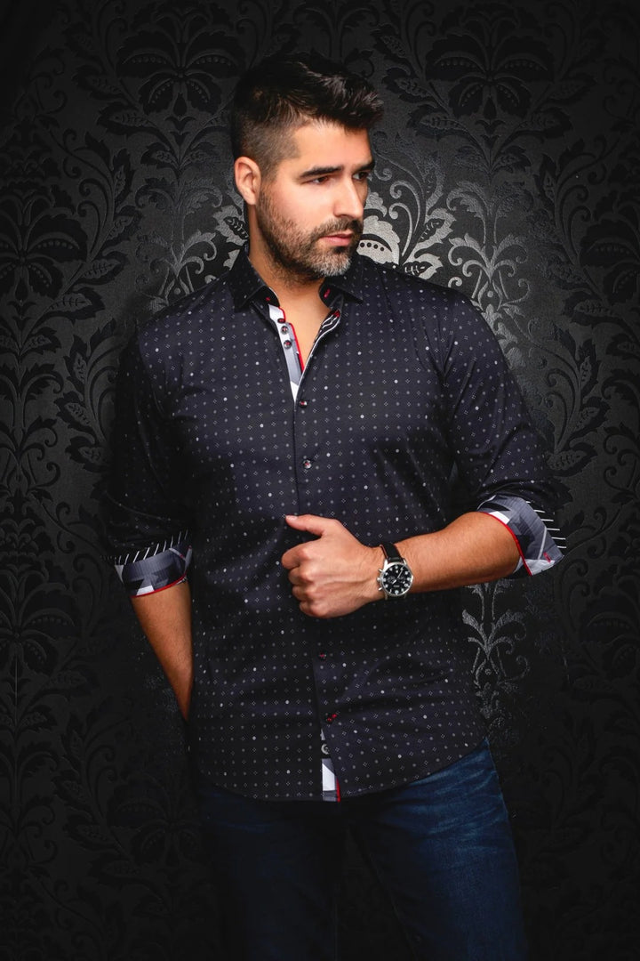 Au Noir Stretch Shirt | Clyde Black