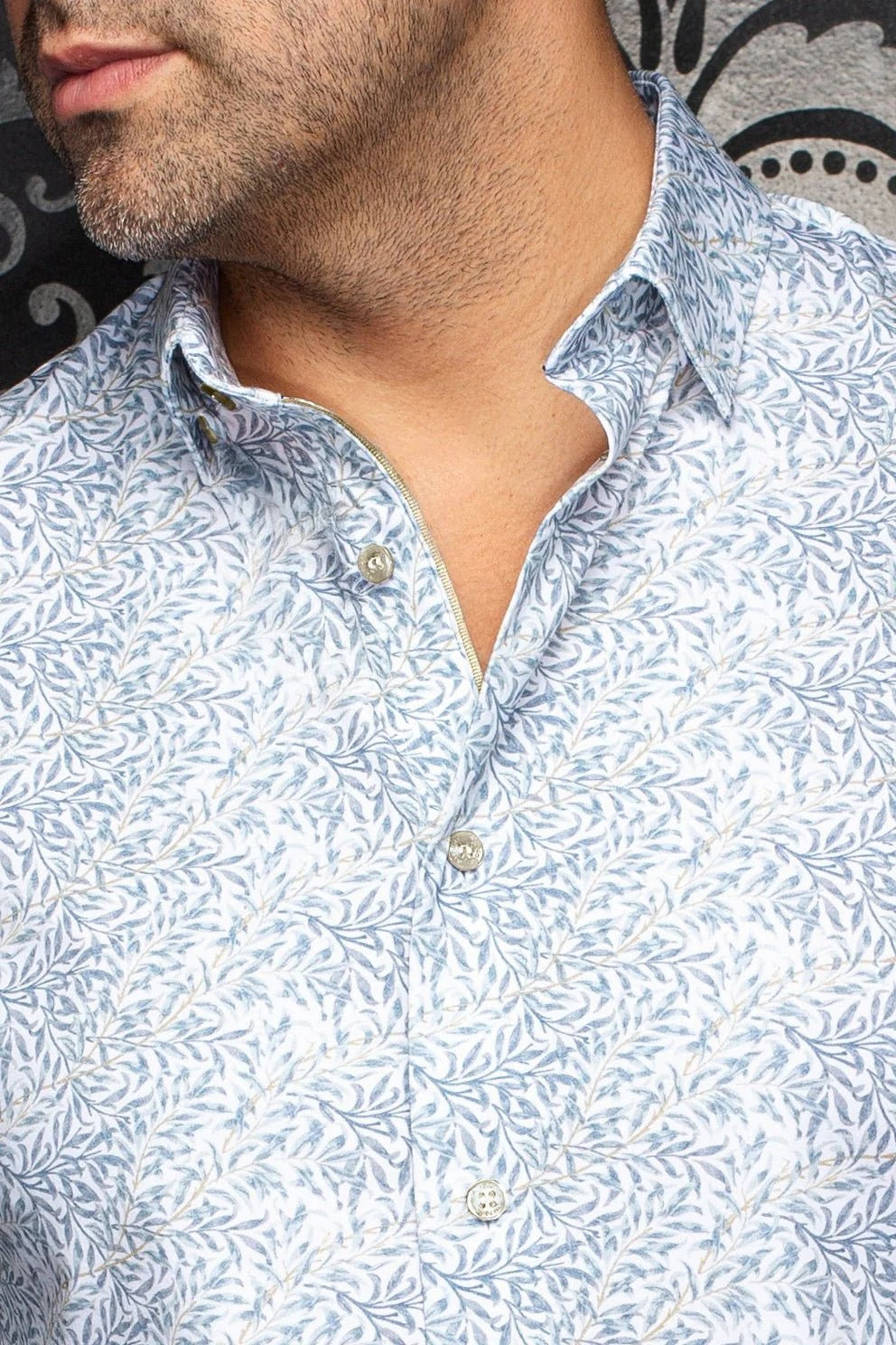 Au Noir Stretch Shirt | Tito Sky Blue