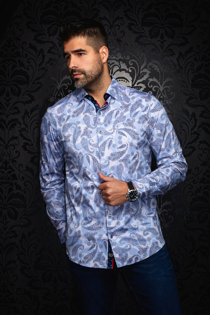 Au Noir Stretch Shirt | Vesper White