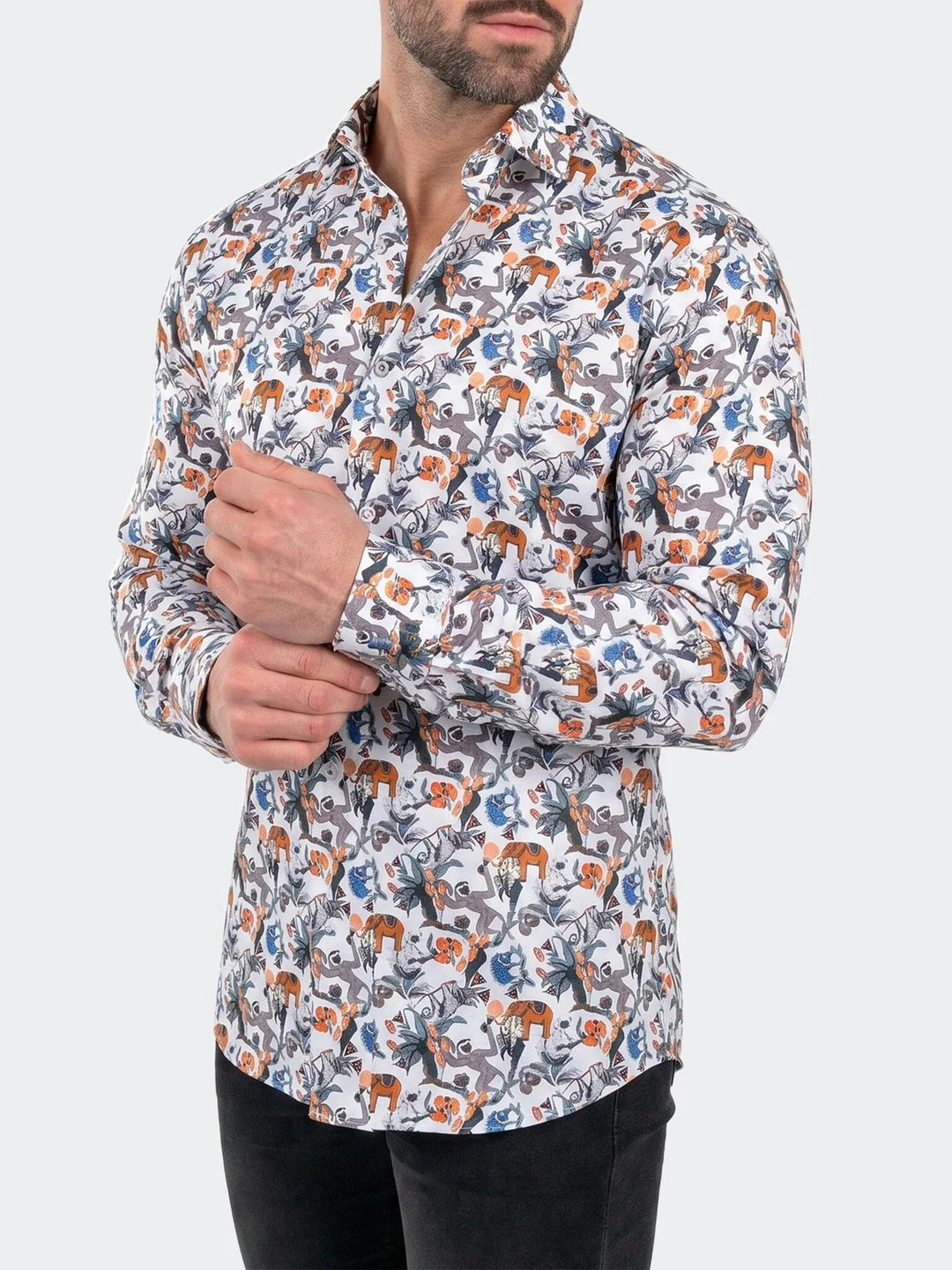 Maceoo Shirt | Fibonacci Dress Shirt LS Woven Unknown0240 White