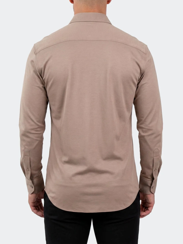 Maceoo Stretch Shirt | Einstein Dress Shirt LS Stretch Unknown3029 Brown