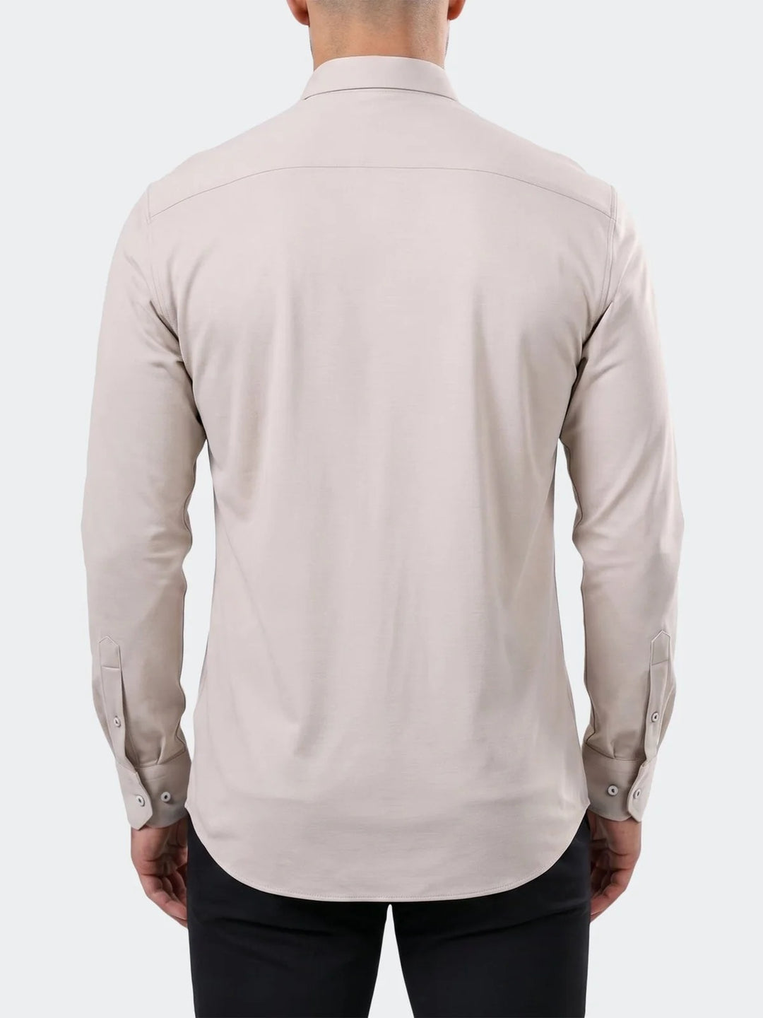 Maceoo Stretch Shirt | Einstein Dress Shirt LS Stretch Unknown3031 Beige