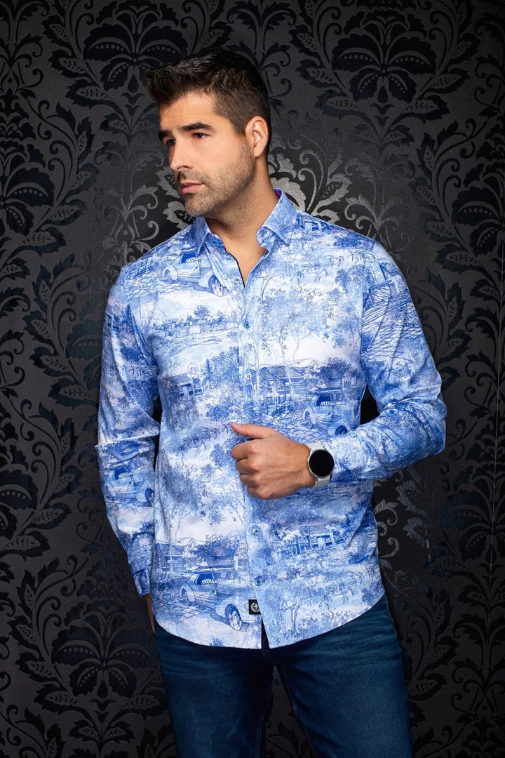 Au Noir Stretch Shirt | Breeze Light Blue