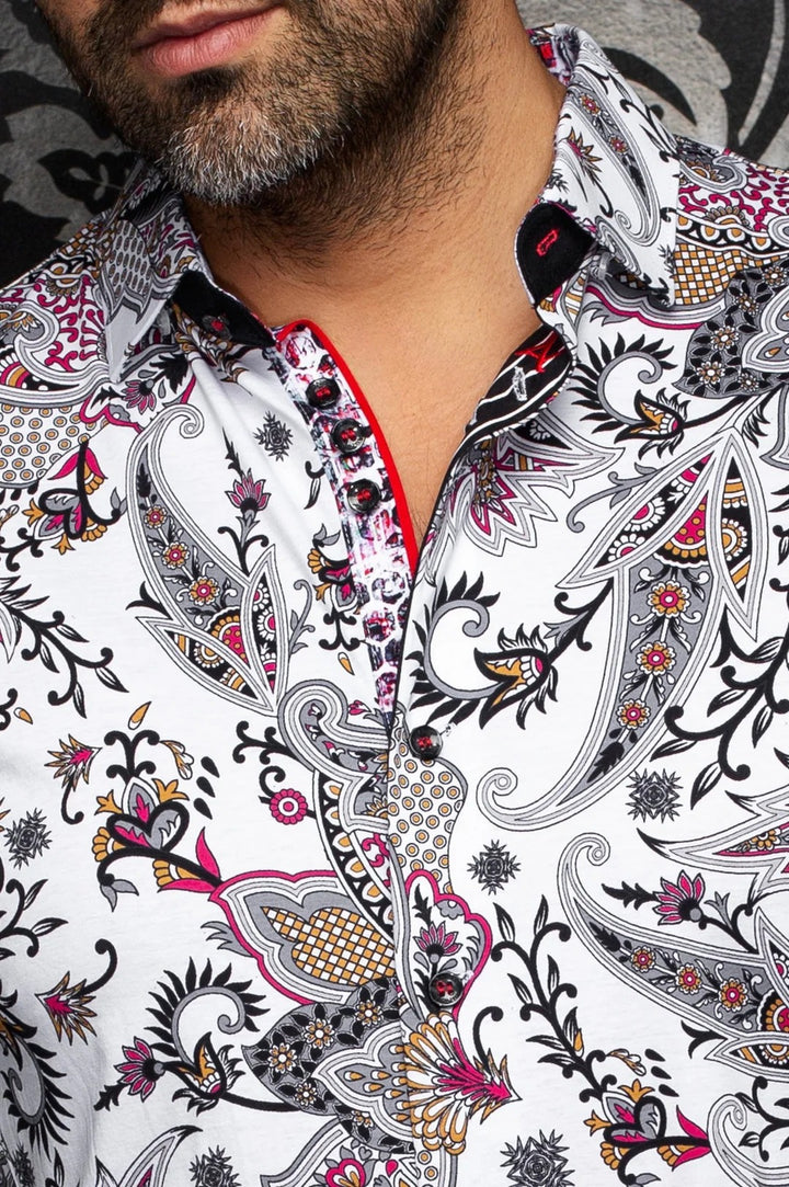 Au Noir Stretch Shirt | Hainan White Multi