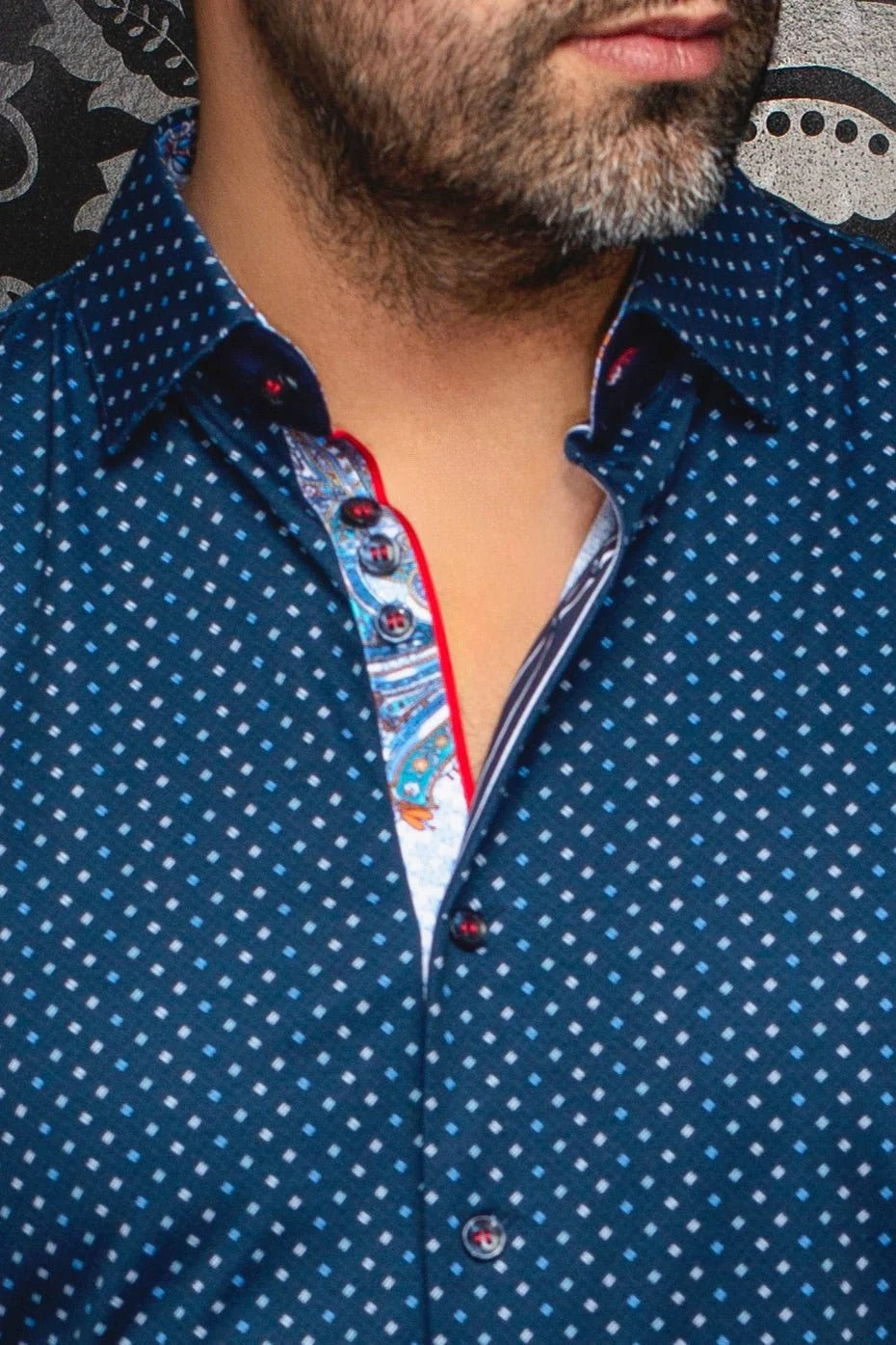 Au Noir Stretch Shirt | Optimus Dark Blue