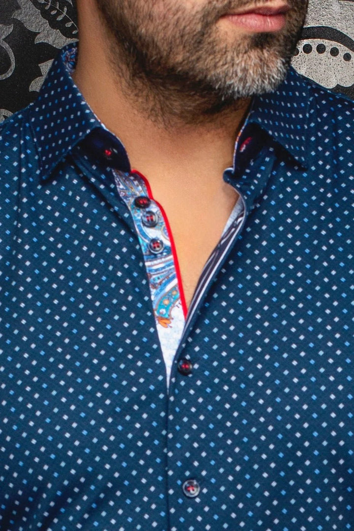 Au Noir Stretch Shirt | Optimus Dark Blue