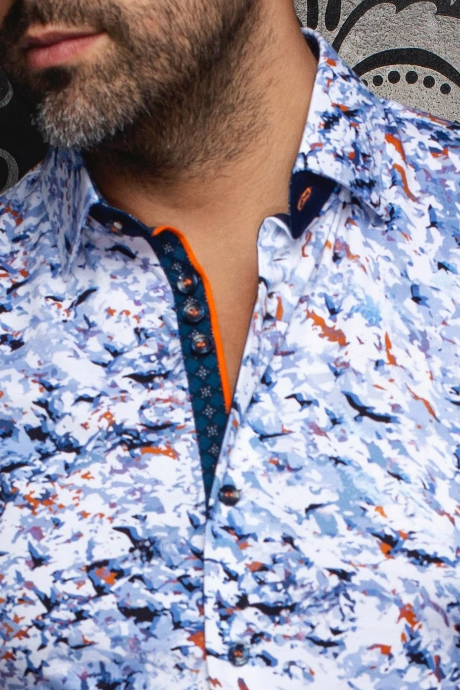 Au Noir Stretch Shirt | Soran Light Blue