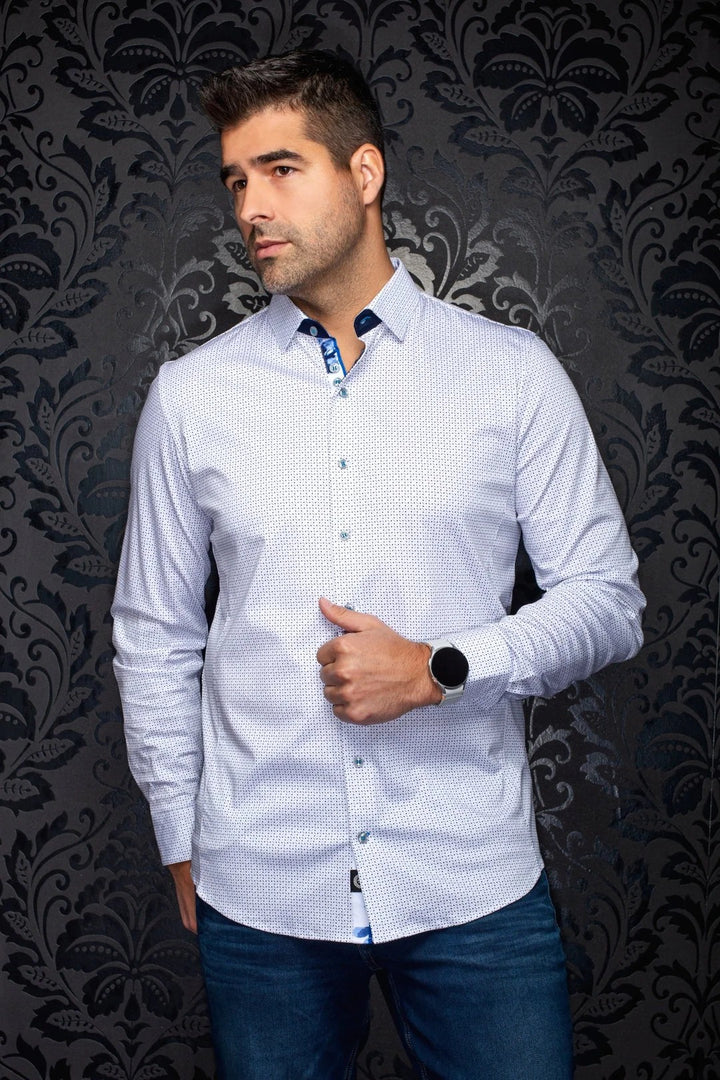 Au Noir Stretch Shirt | Stonehill White
