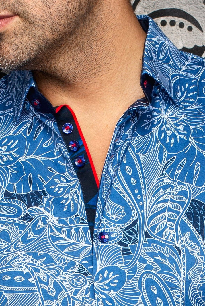 Au Noir Stretch Short Sleeve Shirt | Rossa Denim