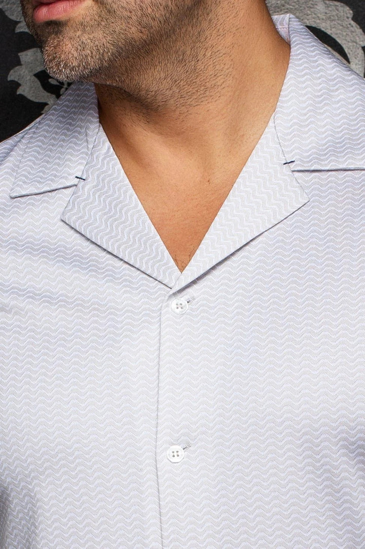 Au Noir Stretch Short Sleeve Shirt Flat Collar | Kayanta Sand