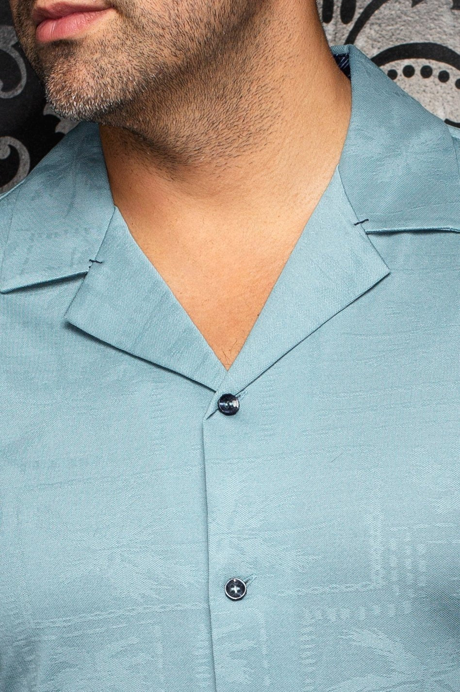 Au Noir Stretch Short Sleeve Shirt Flat Collar | Maho Reef