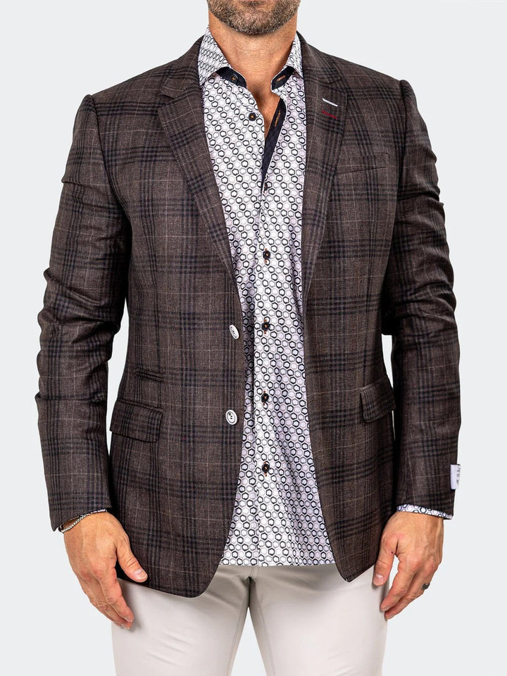 Maceoo Blazer | Blazer Socrate Marthyr017 Brown