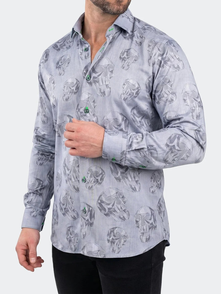 Maceoo Shirt | Fibonacci Dress Shirt LS Woven Unknown0056 Grey