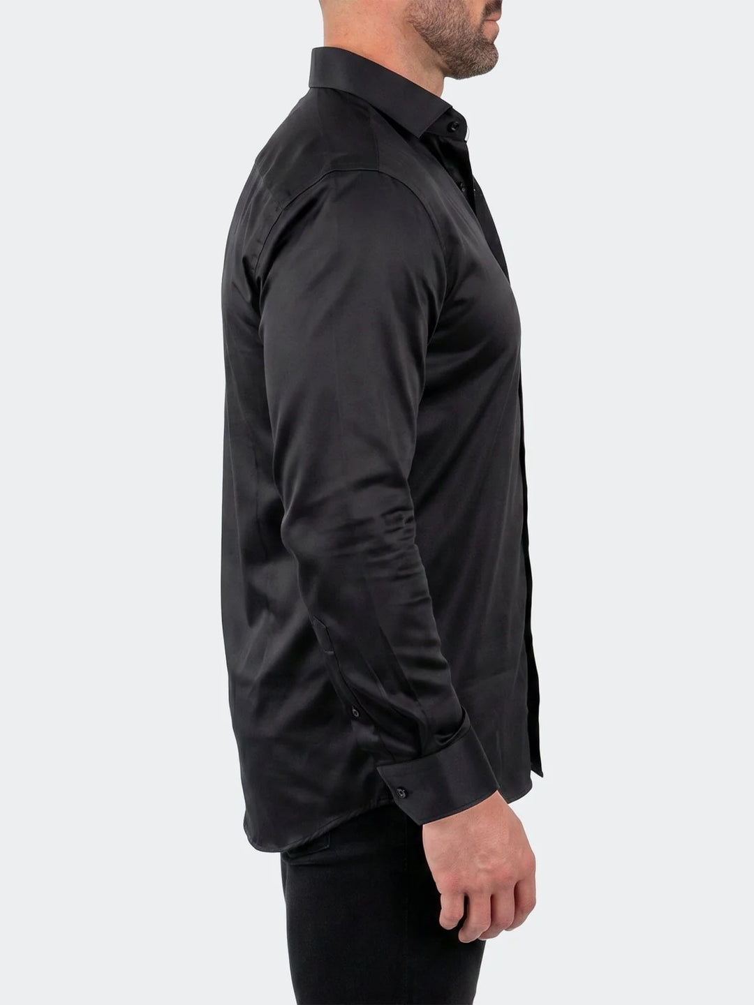 Maceoo Shirt | Stone Dollar Dress Shirt LS Woven Unknown0118 Black