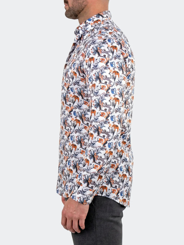 Maceoo Shirt | Fibonacci Dress Shirt LS Woven Unknown0240 White