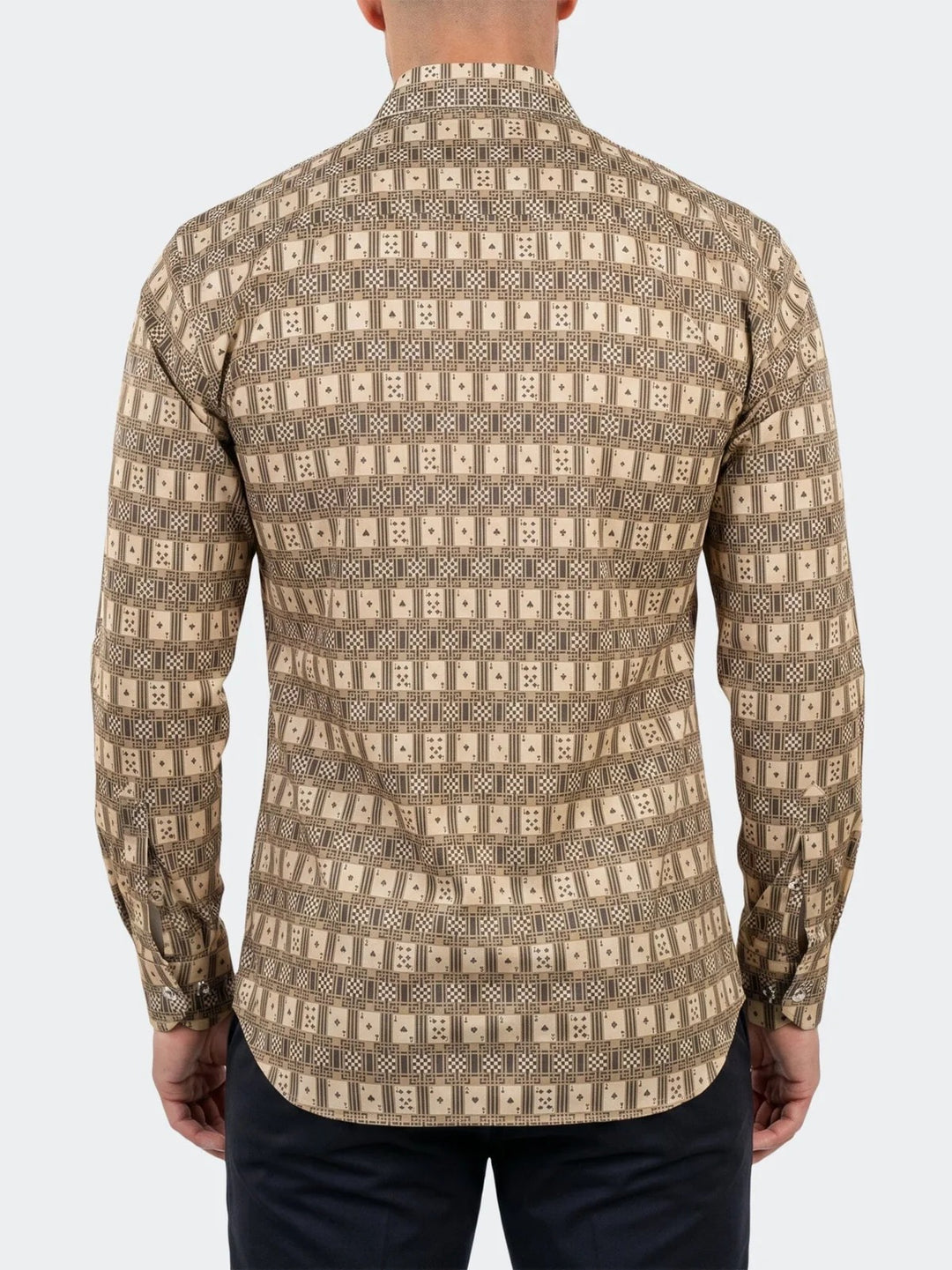 Maceoo Stretch Shirt | Fibonacci Dress Shirt LS Stretch Unknown3265 Green